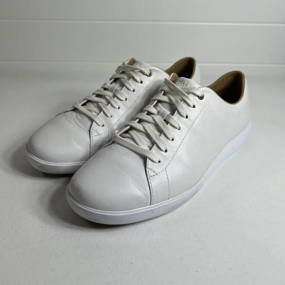 Cole Haan Womens Shoes Size 9 White Grand Crosscourt Sneaker Leather Lace Up Low
